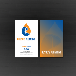 Business Card Design by Creations Box 2015 for Russo's Plumbing  | Design #21057205