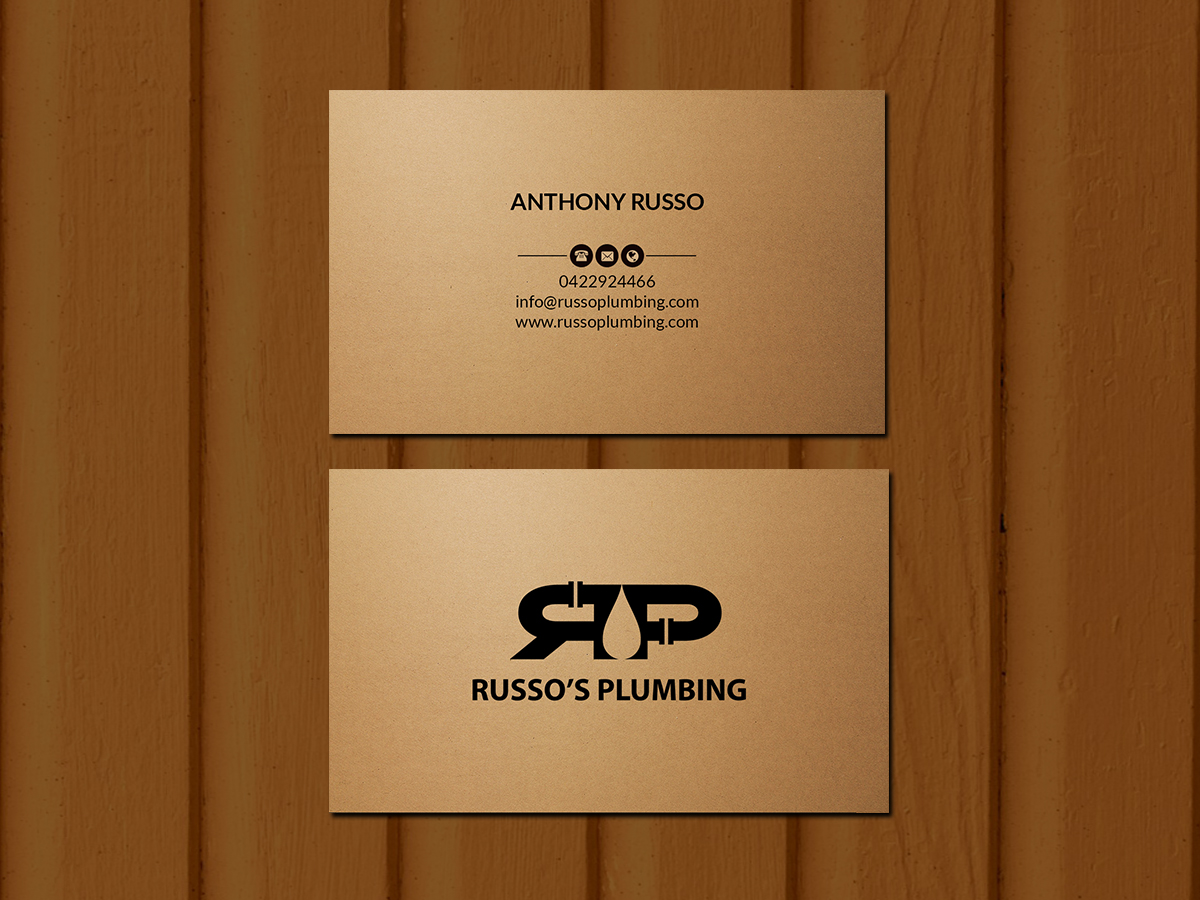 Diseño de Tarjeta de Presentación por Creations Box 2015 para Russo's Plumbing  | Diseño #21057213