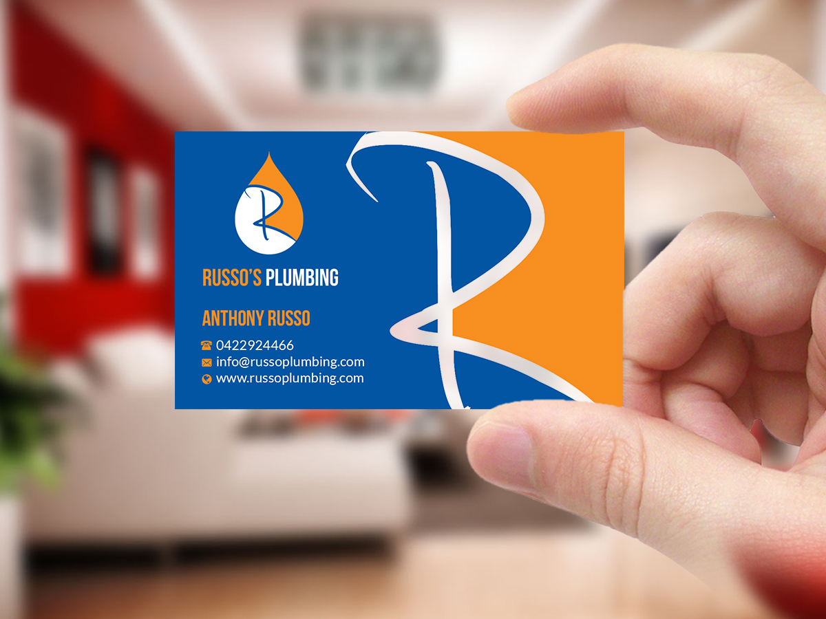 Diseño de Tarjeta de Presentación por Creations Box 2015 para Russo's Plumbing  | Diseño #21057215