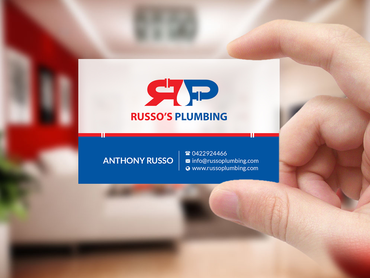 Diseño de Tarjeta de Presentación por Creations Box 2015 para Russo's Plumbing  | Diseño #21057218