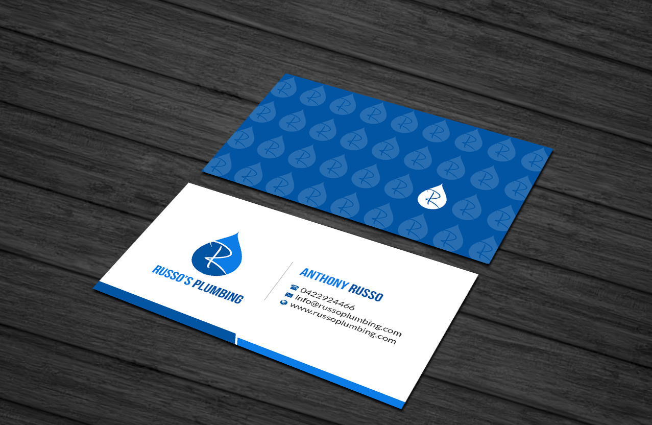 Diseño de Tarjeta de Presentación por Creations Box 2015 para Russo's Plumbing  | Diseño #21060540