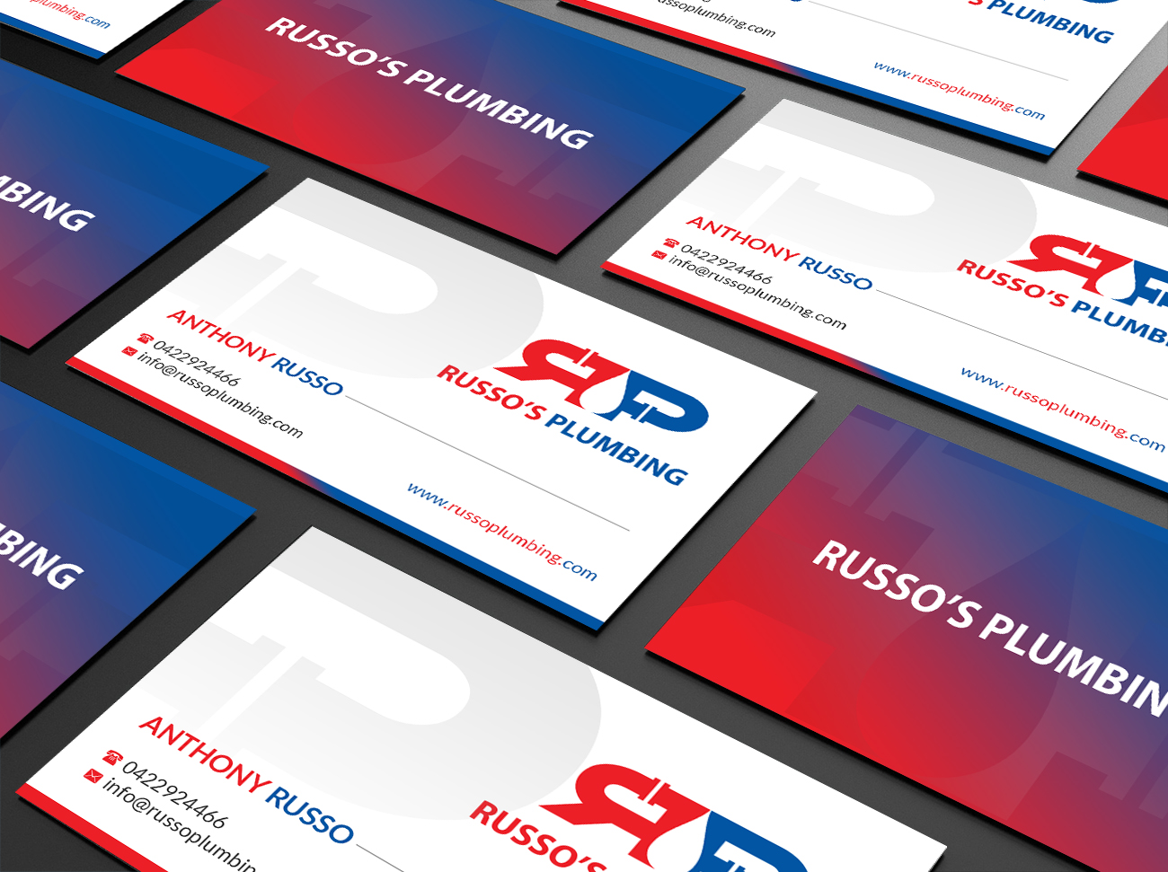 Visitenkarten-Design von Creations Box 2015 für Russo's Plumbing  | Design #21060918