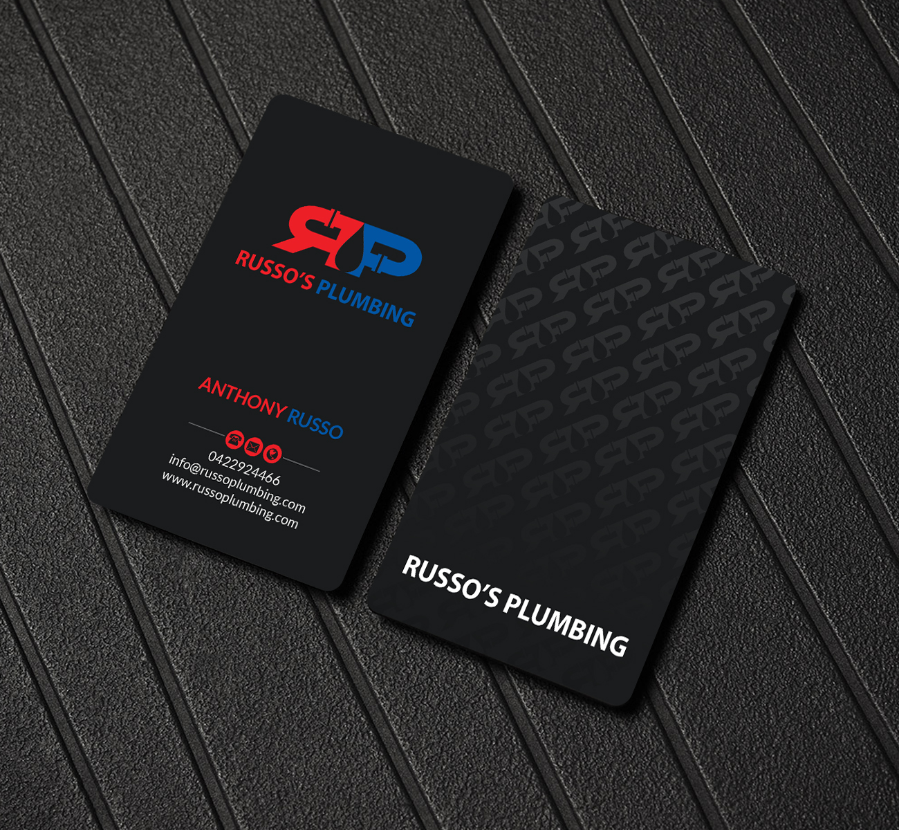 Visitenkarten-Design von Creations Box 2015 für Russo's Plumbing  | Design #21060919