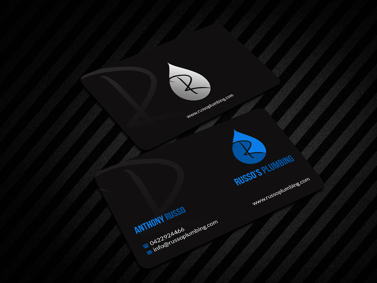 Business Card Design by Creations Box 2015 for Russo's Plumbing  | Design #21060924