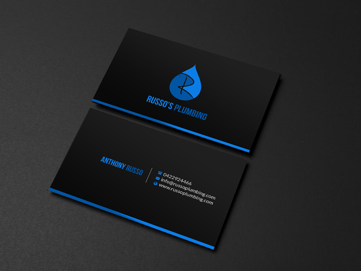 Business Card Design by Creations Box 2015 for Russo's Plumbing  | Design #21060925
