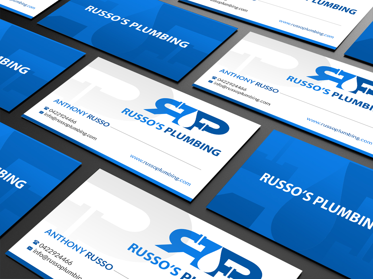 Business Card Design by Creations Box 2015 for Russo's Plumbing  | Design #21062993