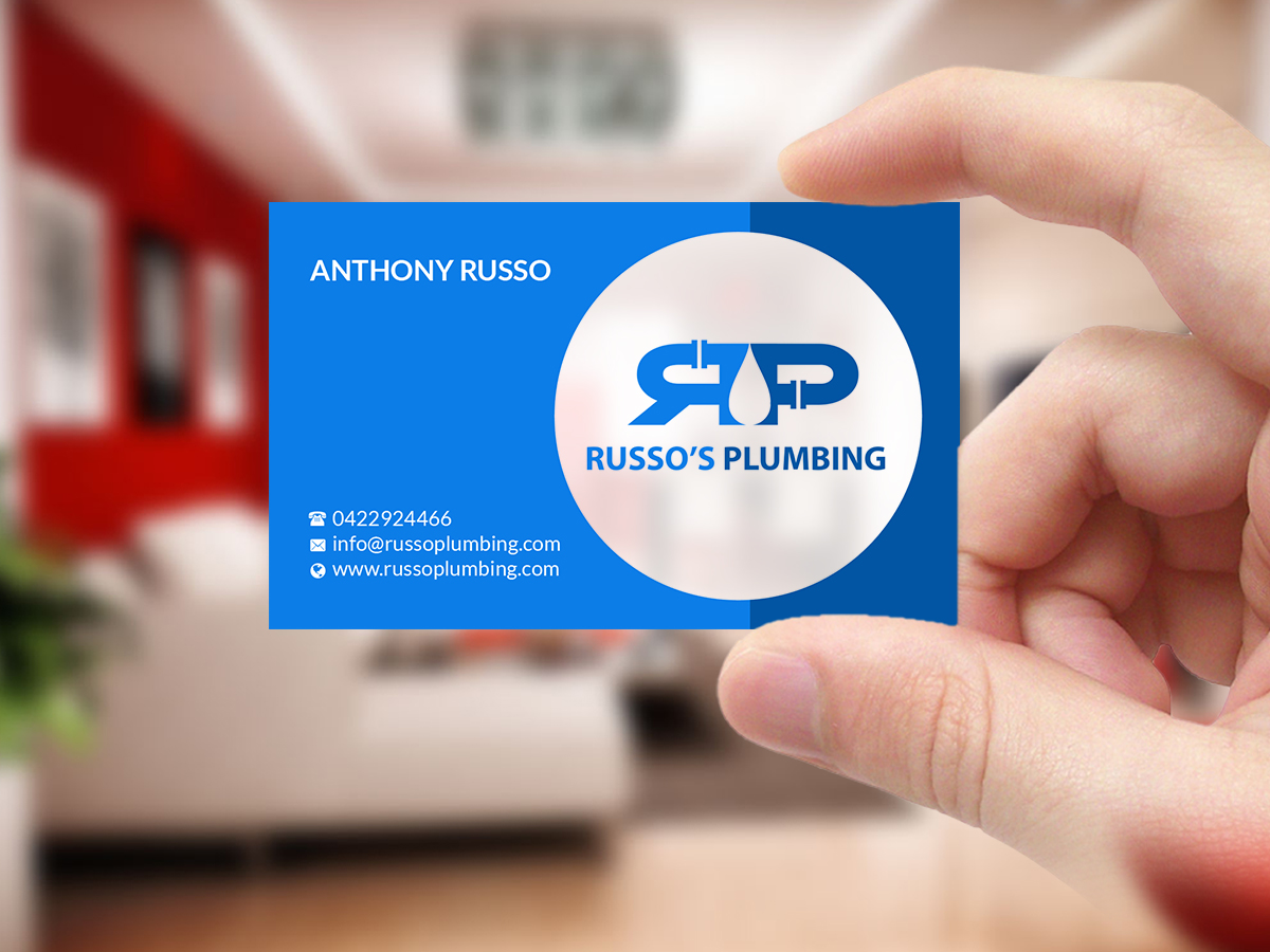 Business Card Design by Creations Box 2015 for Russo's Plumbing  | Design #21062995
