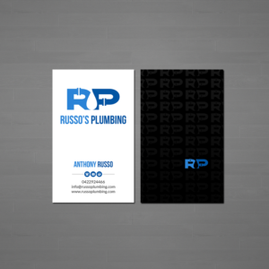 Business Card Design by Creations Box 2015 for Russo's Plumbing  | Design: #21117794