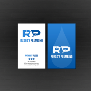 Business Card Design by Creations Box 2015 for Russo's Plumbing  | Design: #21117795