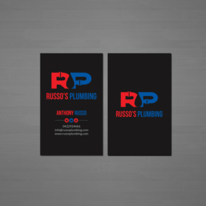 Business Card Design by Creations Box 2015 for Russo's Plumbing  | Design: #21117836