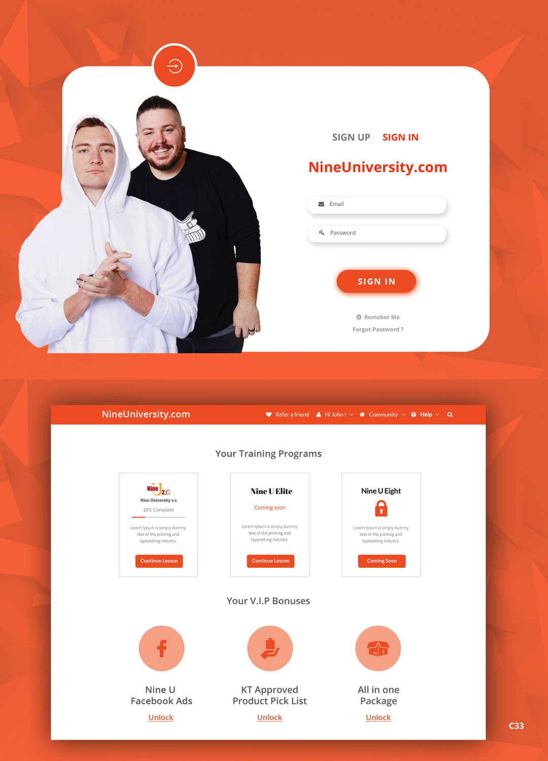 Web Design by pb for this project | Design #21070224