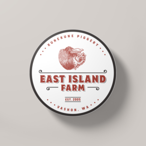 East Island Farm      optional subtext:  Kunekune Piggery | Logo Design by Ankit Bhattarai