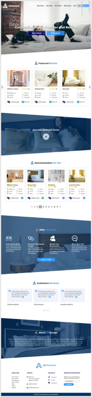 AirAccom | Web Design par -Marc-