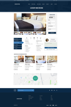 AirAccom | Web Design par Graphicsbox