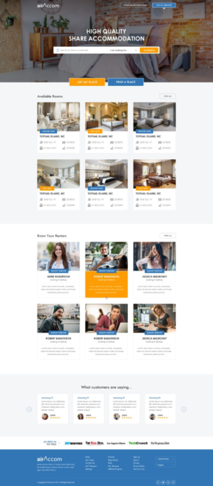 AirAccom | Web Design par Reimagine