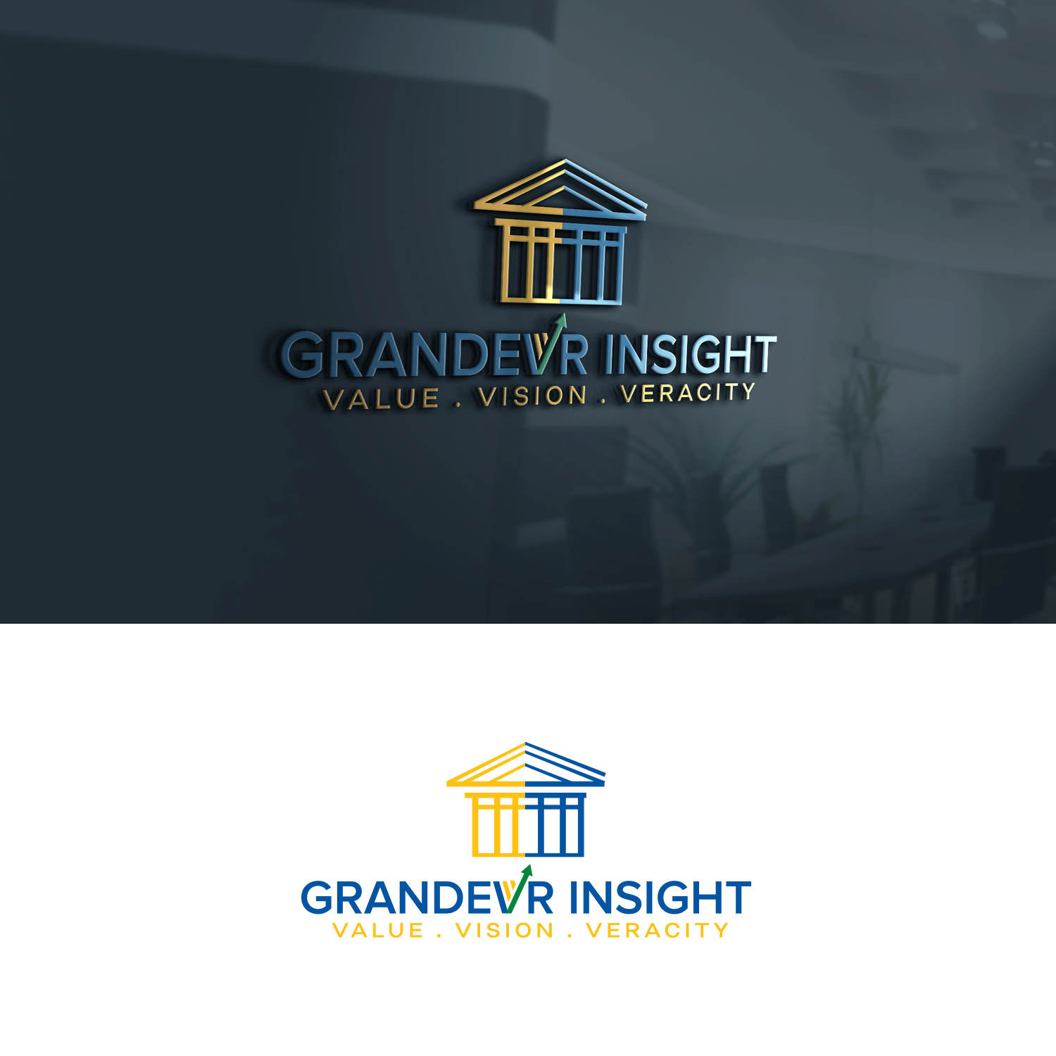 Logo Design by Maxo-Biz for Grandevr Insight | Design #21066346