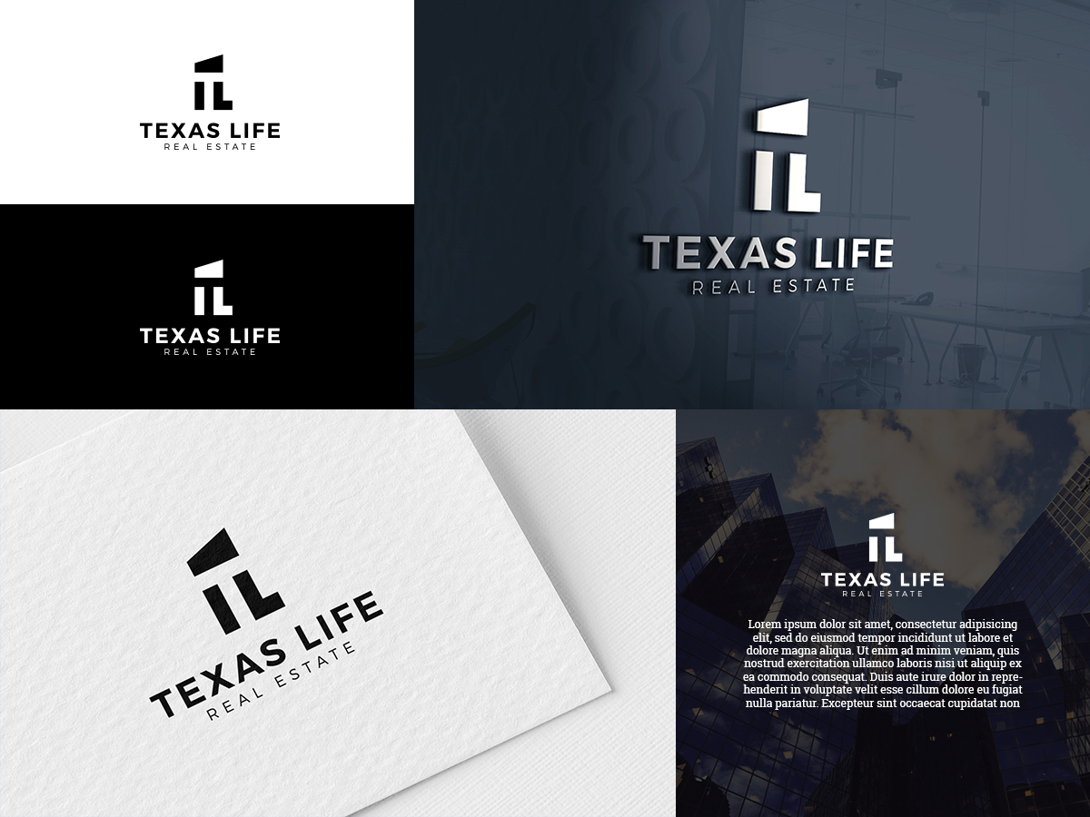 Diseño de Logo por happybrain design para Texas Life Real Estate | Diseño #21059162