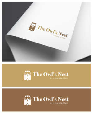 I want some type of depiction of an owl befitting the title of the newsletter: “The Owl’s Nest”.  Given the audience, and the professional nature of the content, I do not want something gaudy, too flashy, or overstated. | Logo Design by JoseDesign