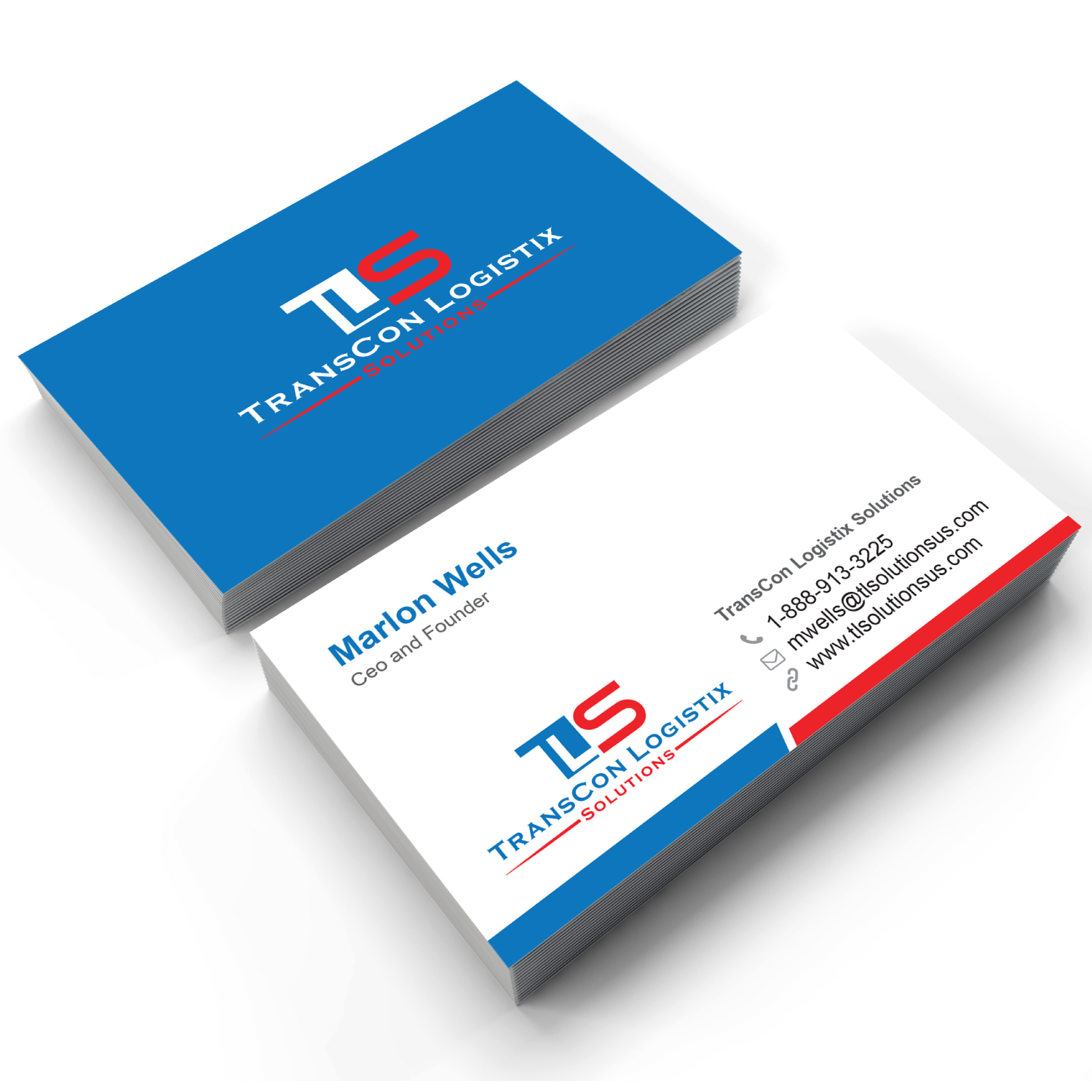 Business Card Design by adiazudin for TransCon Logistix Solutions  | Design #21062657