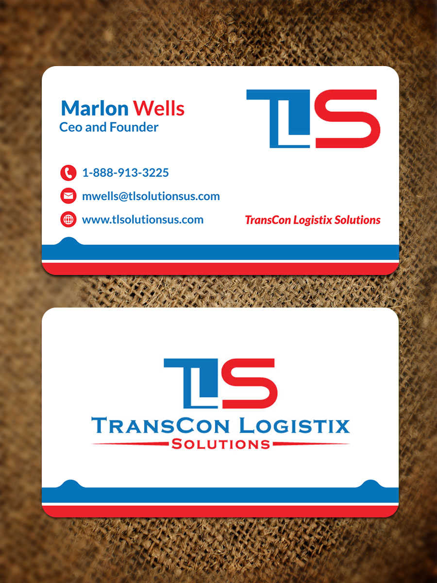 Design de Carte de Visite par JK18 pour TransCon Logistix Solutions  | Design #21069542