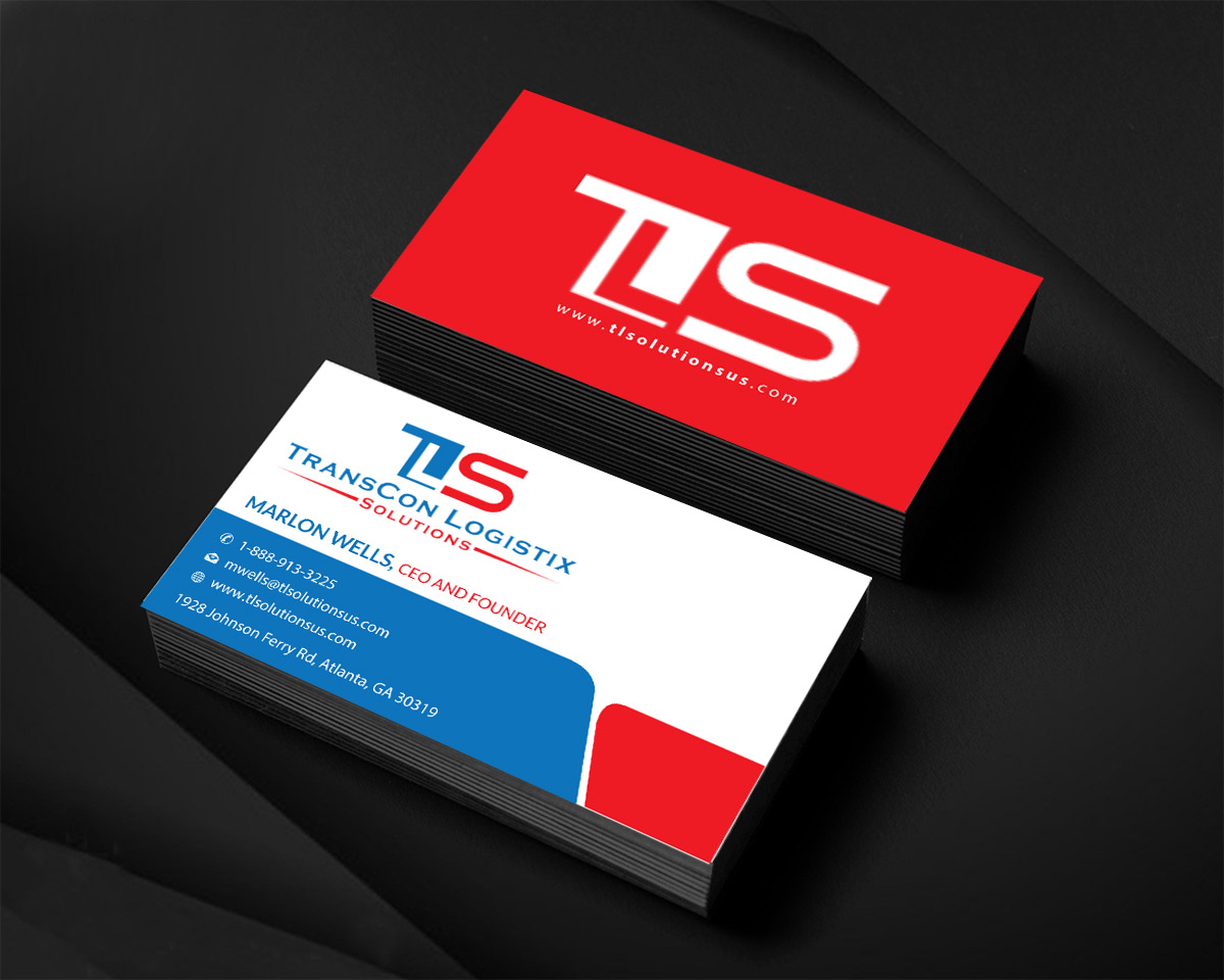 Visitenkarten-Design von Infinitive Technology für TransCon Logistix Solutions  | Design #21066983