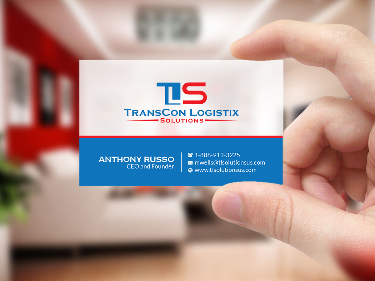 Business Card Design by Creations Box 2015 for TransCon Logistix Solutions  | Design #21066740