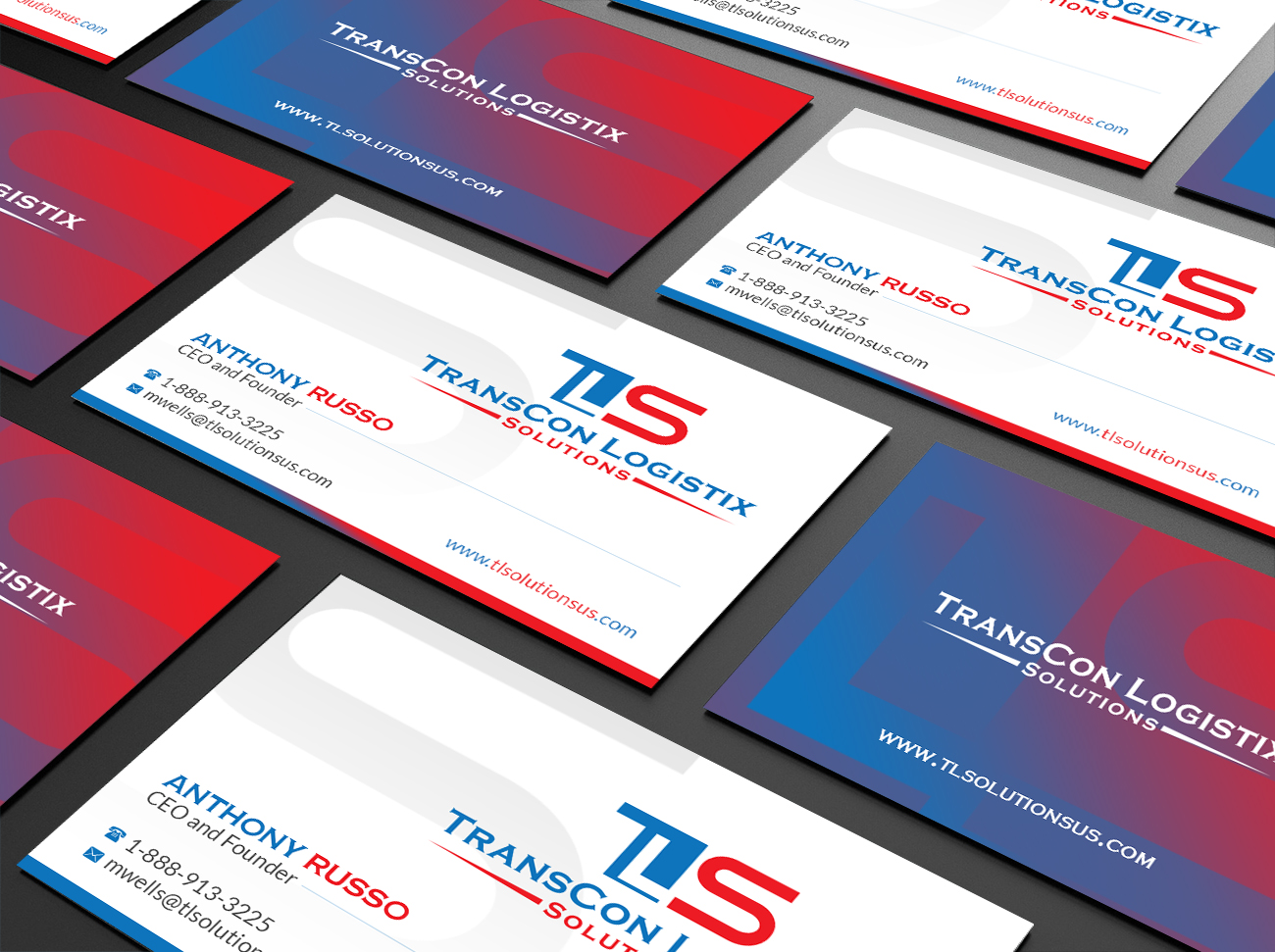 Business Card Design by Creations Box 2015 for TransCon Logistix Solutions  | Design #21067418