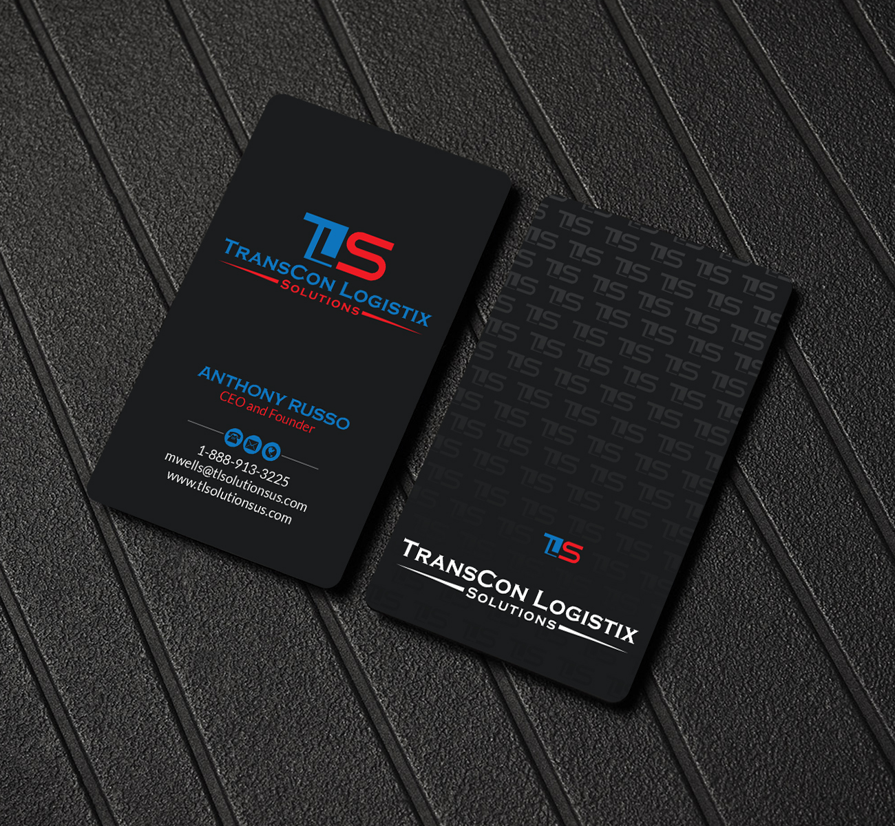 Business Card Design by Creations Box 2015 for TransCon Logistix Solutions  | Design #21067907
