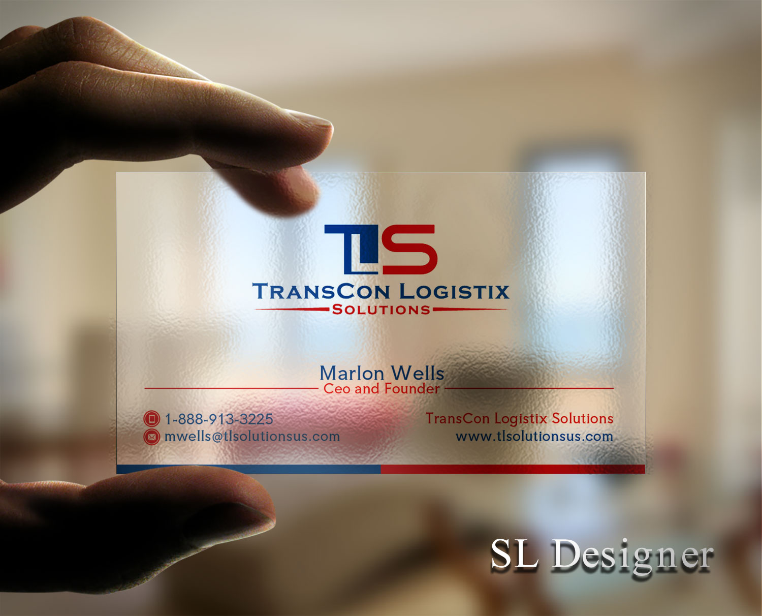Design de Carte de Visite par SL Designer pour TransCon Logistix Solutions  | Design #21068089