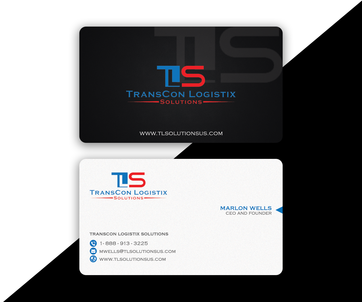 Diseño de Tarjeta de Presentación por Moumita_ para TransCon Logistix Solutions  | Diseño #21066949