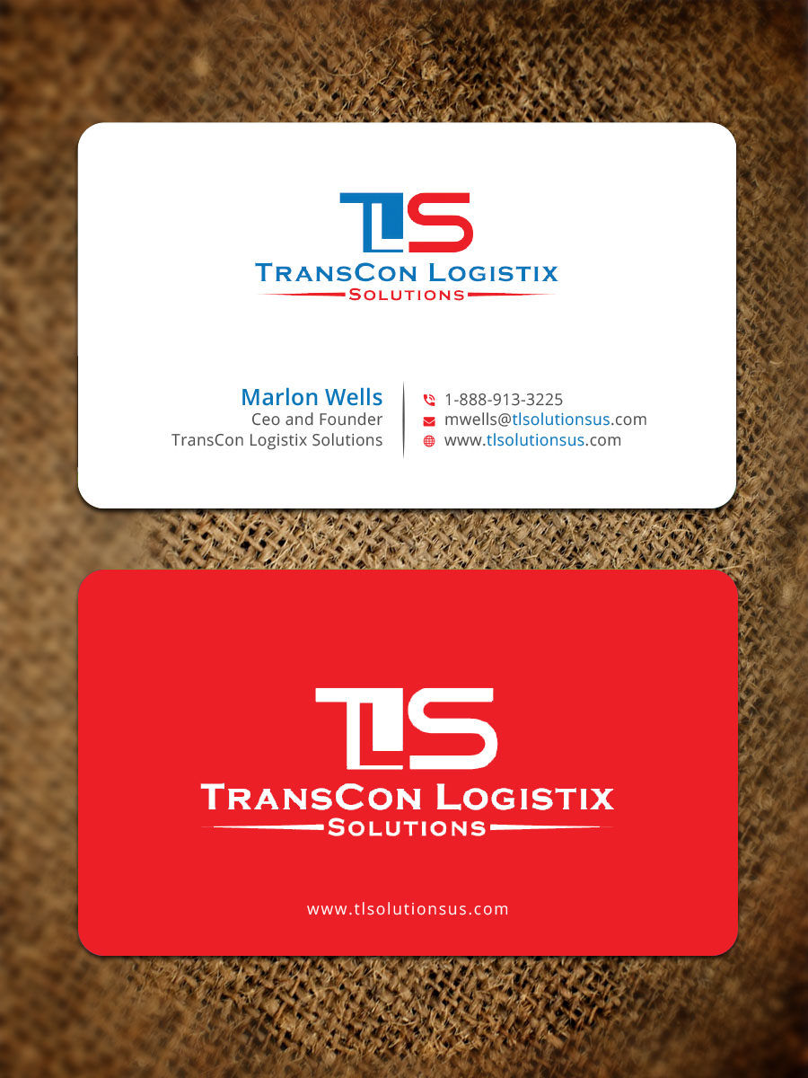 Design de Carte de Visite par Bold Pixels pour TransCon Logistix Solutions  | Design #21068720