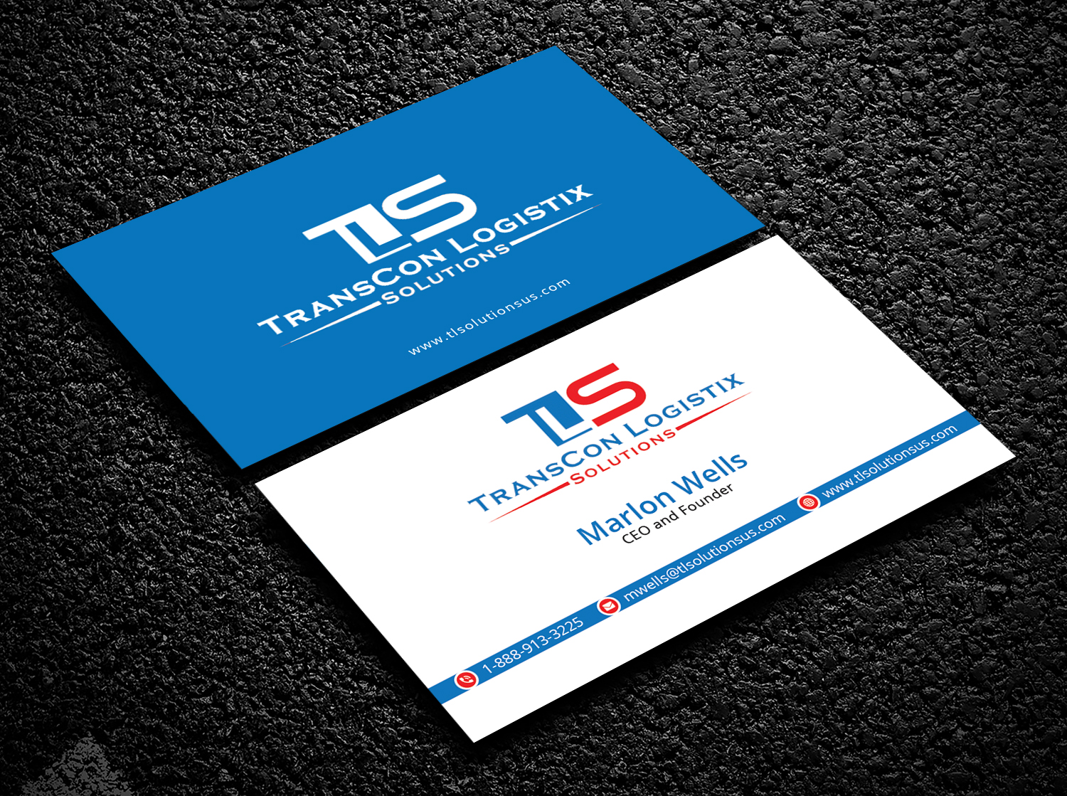 Diseño de Tarjeta de Presentación por Bold Pixels para TransCon Logistix Solutions  | Diseño #21069061