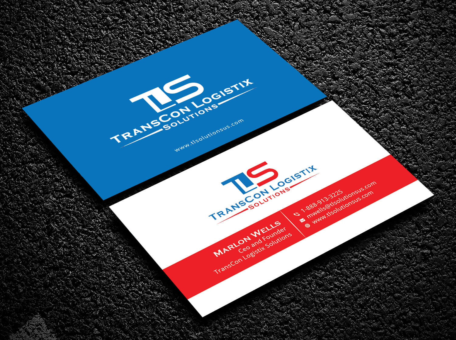 Visitenkarten-Design von Bold Pixels für TransCon Logistix Solutions  | Design #21069623
