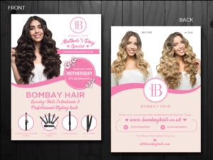 Hair Extensions Company. Need a flyer for upcoming event.  | Flyer Design by aspiremedia