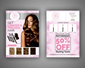 Hair Extensions Company. Need a flyer for upcoming event.  | Diseño de Flyer por ecorokerz