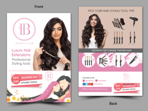 Hair Extensions Company. Need a flyer for upcoming event.  | Flyer Design by innovative earth