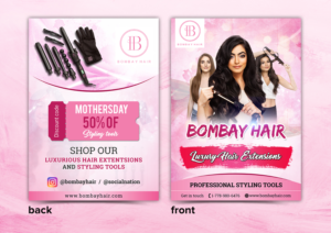 Hair Extensions Company. Need a flyer for upcoming event.  | Diseño de Flyer por SAI DESIGNS