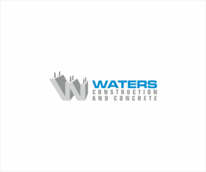 Waters Construction and Concrete | Logo Design by Logocraft