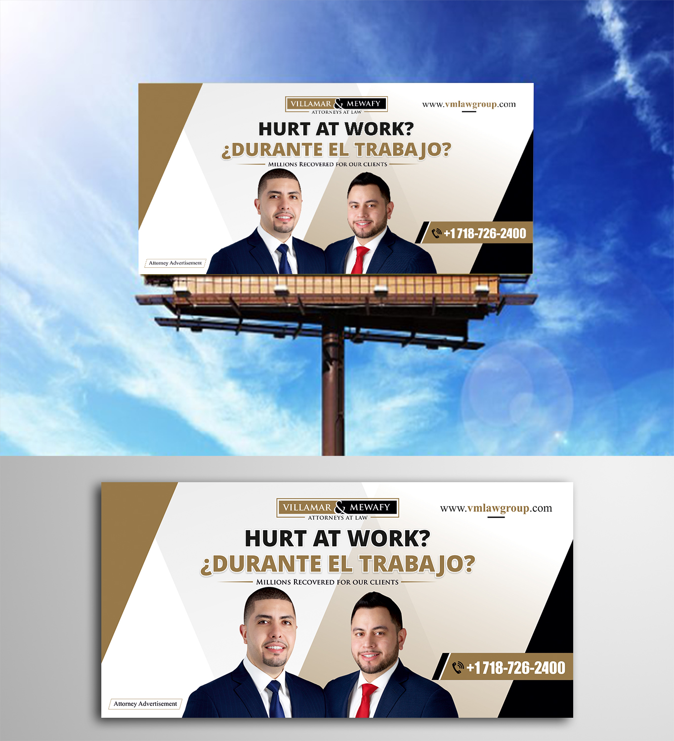 Signage Design by ecorokerz for Villamar Law Group | Design #21066918