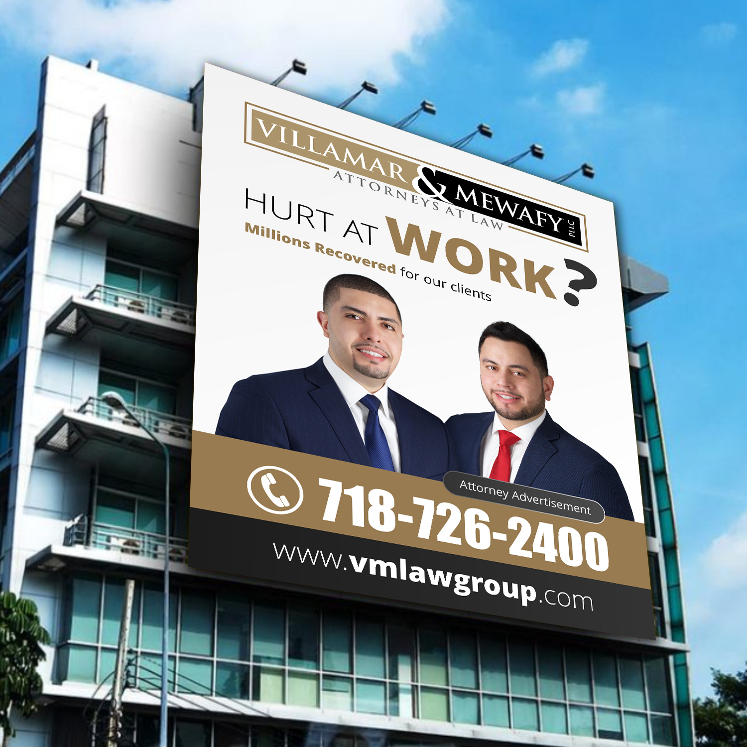 Signage Design by ecorokerz for Villamar Law Group | Design #21076913
