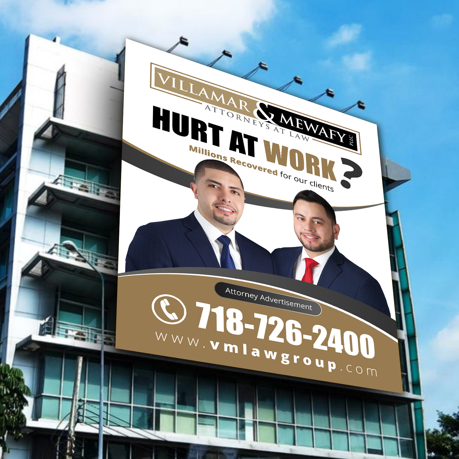 Design de Panneau par ecorokerz pour Villamar Law Group | Design #21076914