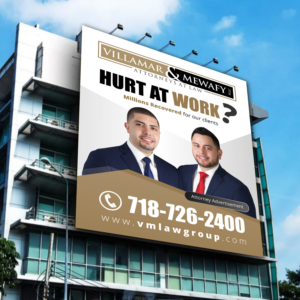 Billboard for Lawyers who handle work accident cases | Signage Design by ecorokerz