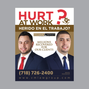 Billboard for Lawyers who handle work accident cases | Signage Design by Jul-D