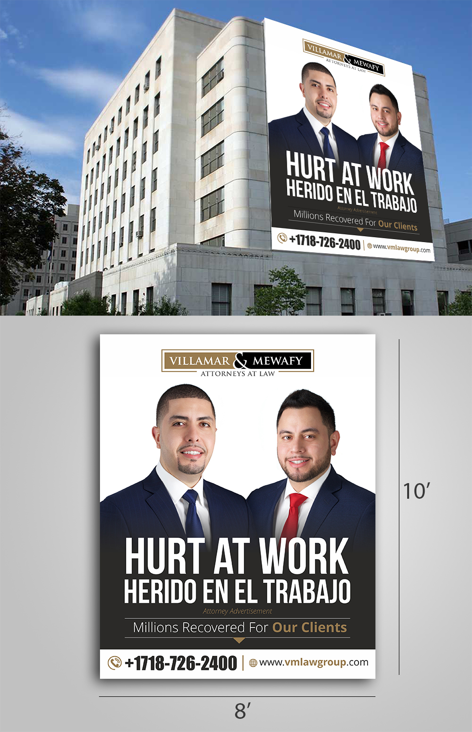 Signage Design by Jai Shri Ram for Villamar Law Group | Design #21078840