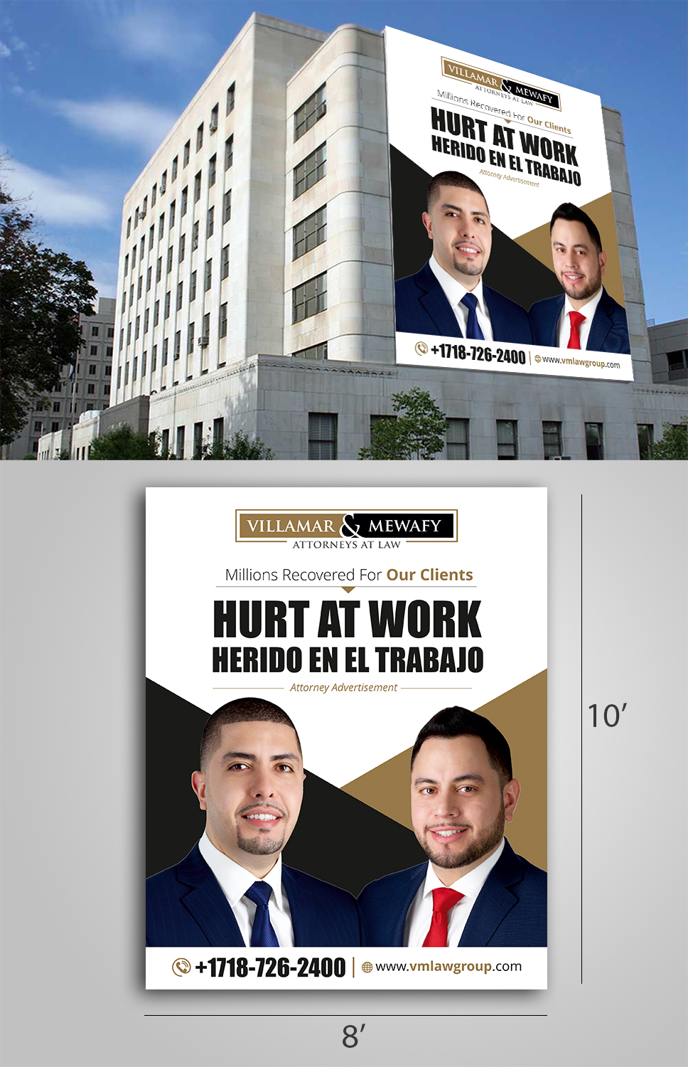 Signage Design by Jai Shri Ram for Villamar Law Group | Design #21079036