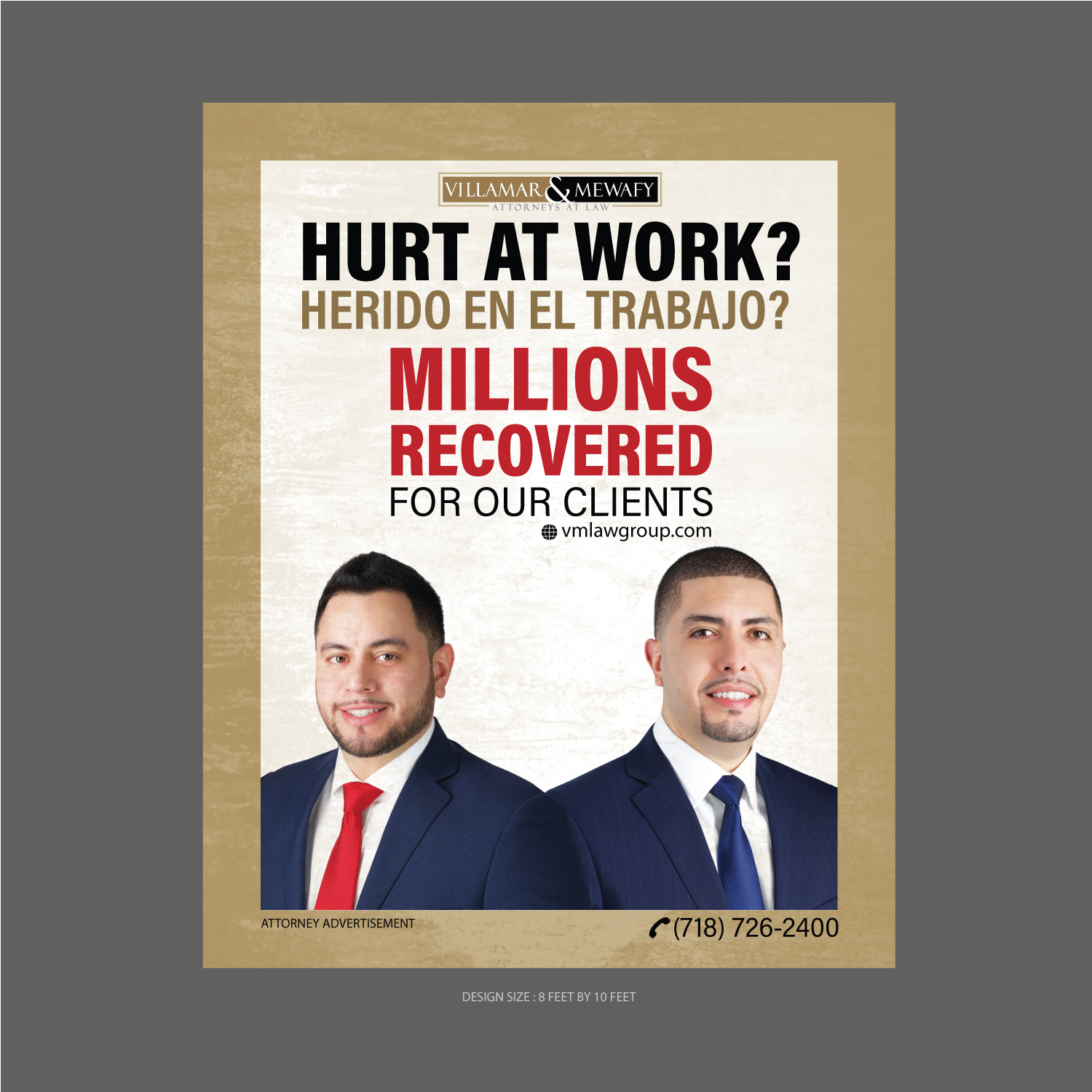 Signage Design by fastdesign360 for Villamar Law Group | Design #21082220