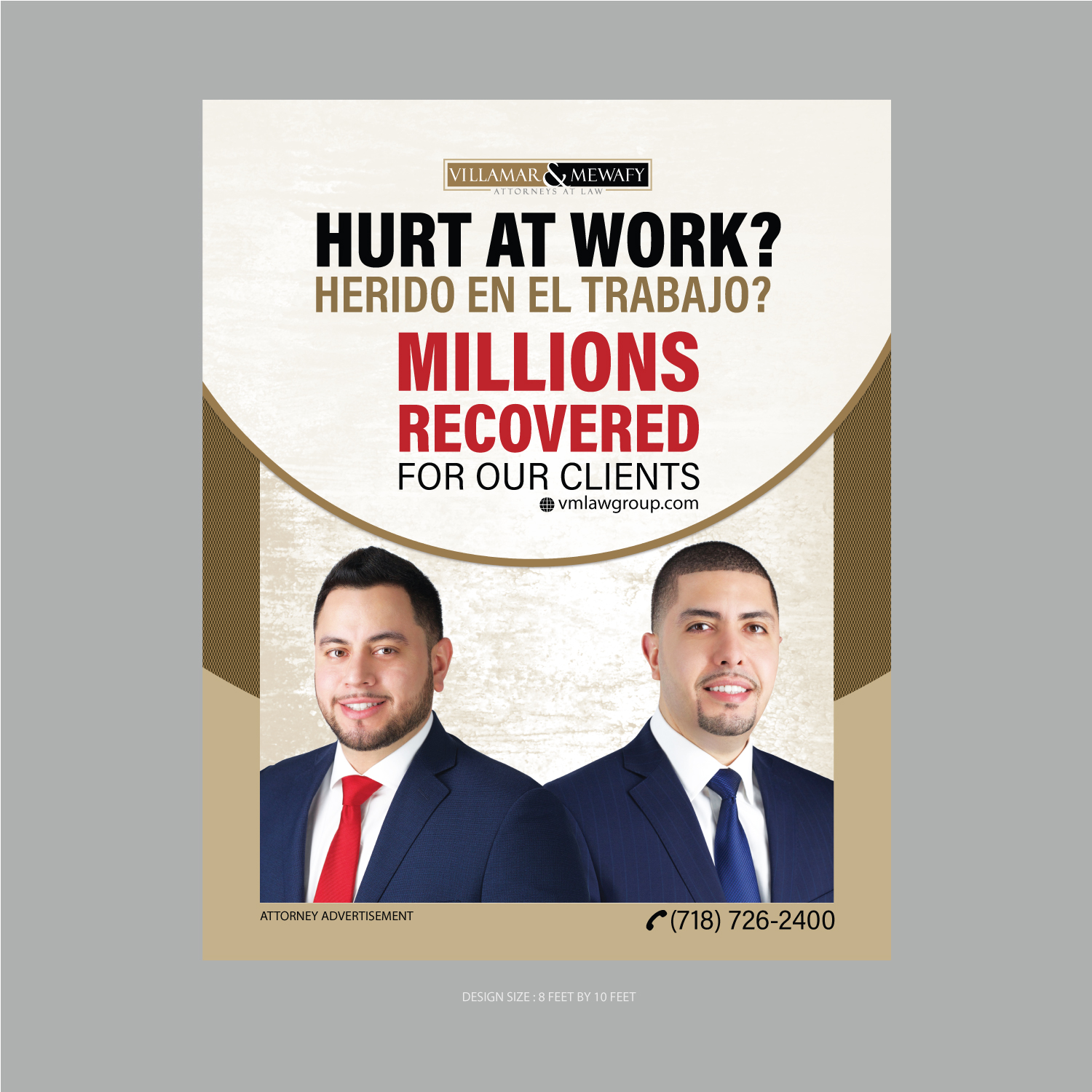 Design de Panneau par fastdesign360 pour Villamar Law Group | Design #21082538