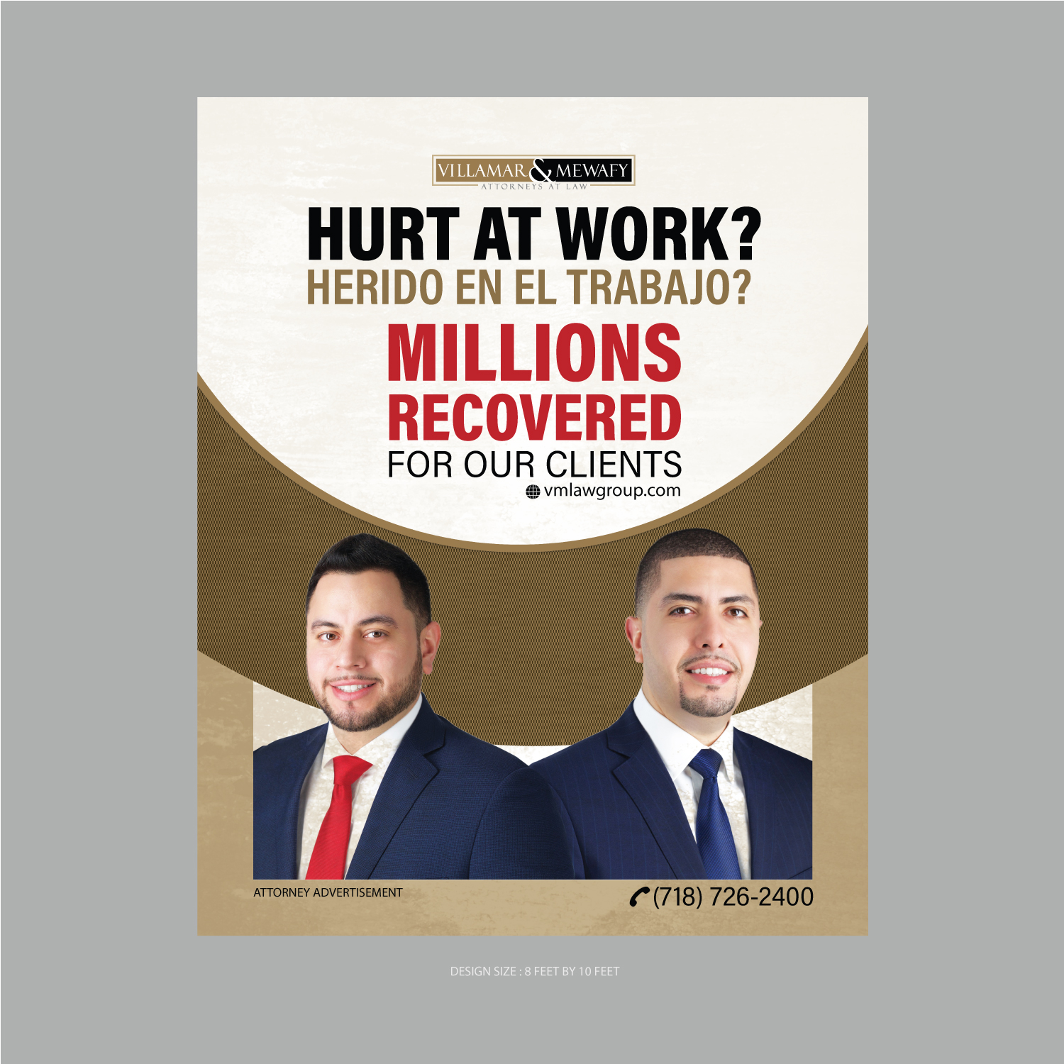 Signage Design by fastdesign360 for Villamar Law Group | Design #21082539