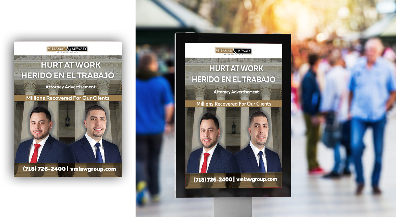 Signage Design by pd graphic 2 for Villamar Law Group | Design #21096883