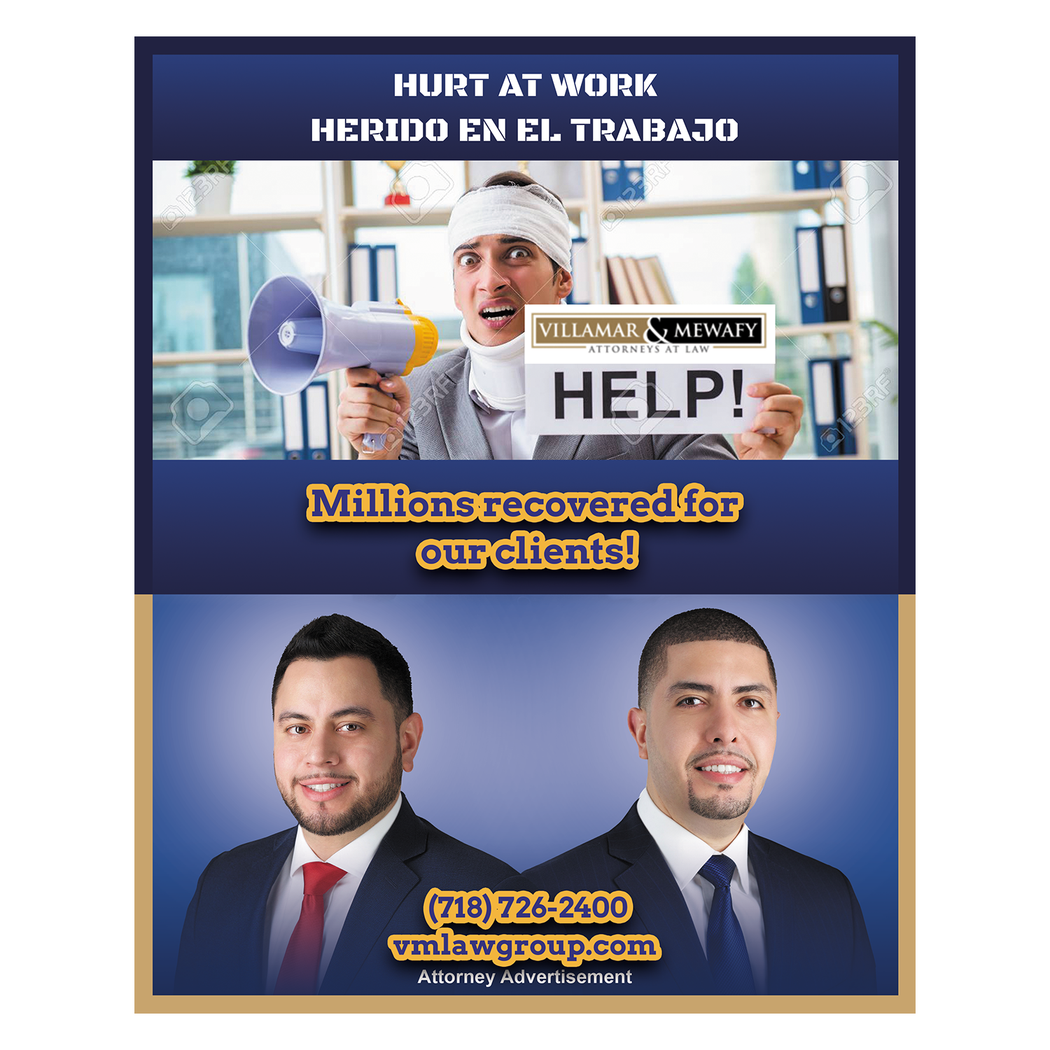 Signage Design by PetraB. for Villamar Law Group | Design #21094939